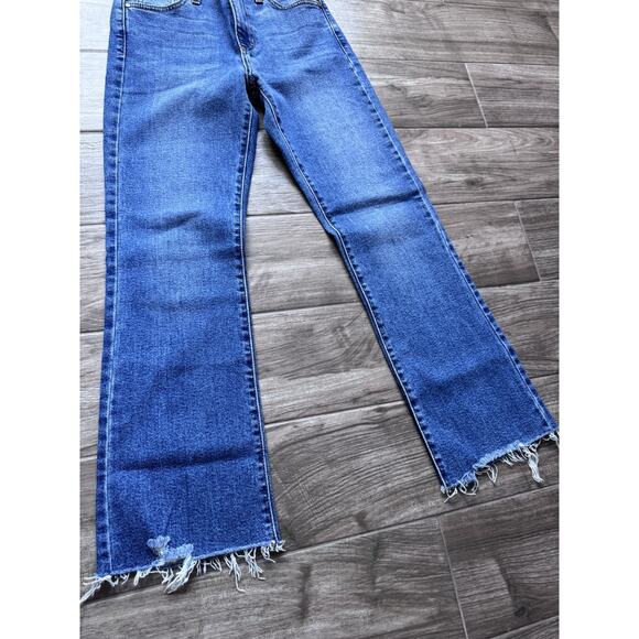 New With Tag Stitch & Feather Made In USA Vintage Cropped Flare Jeans Size 25 - Picture 2 of 5